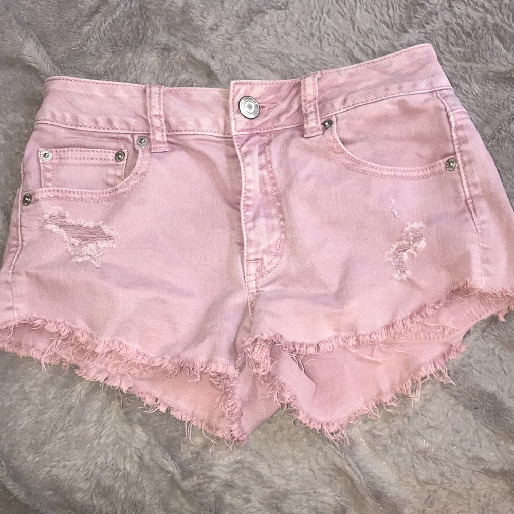 Pink booty shorts